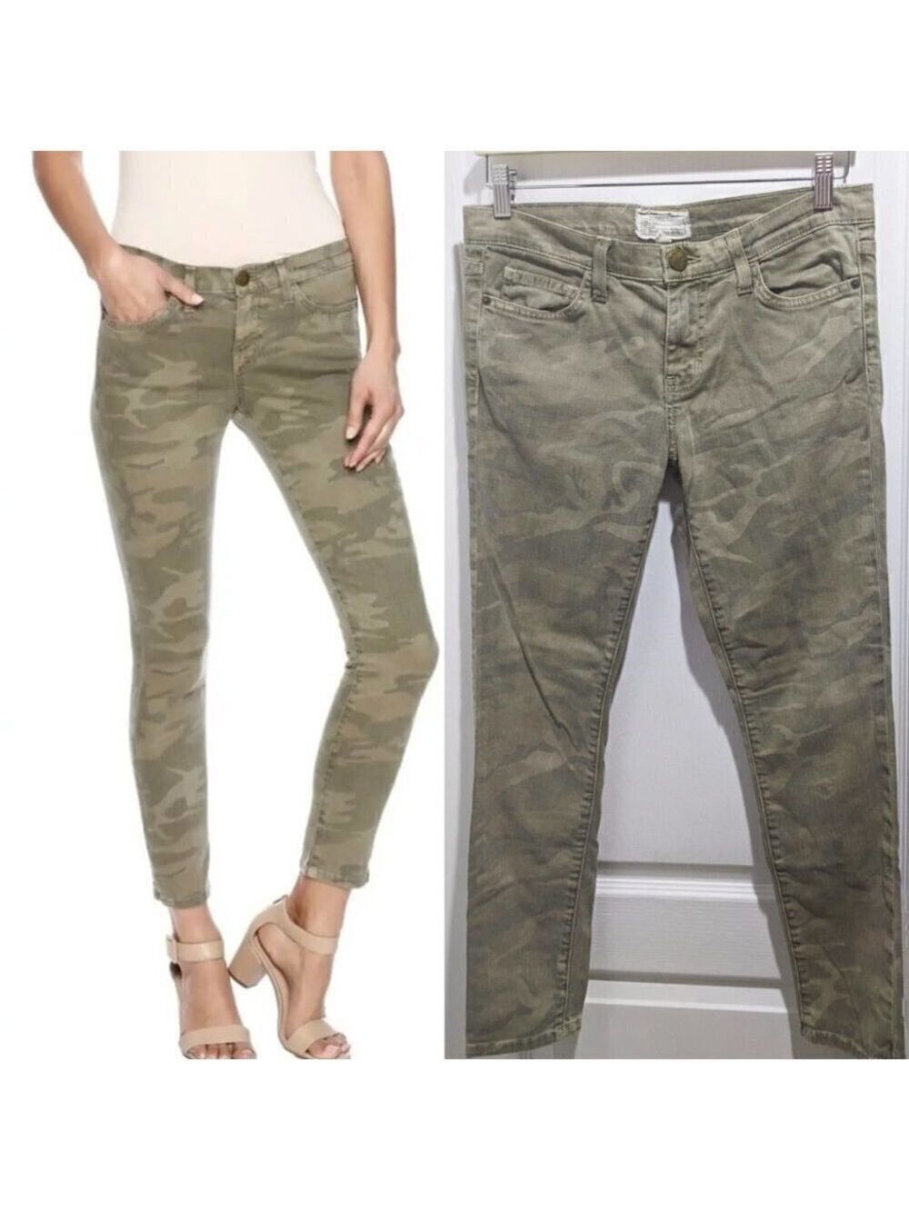 Current/Elliott | Stiletto Skinny Jeans in Army Camo